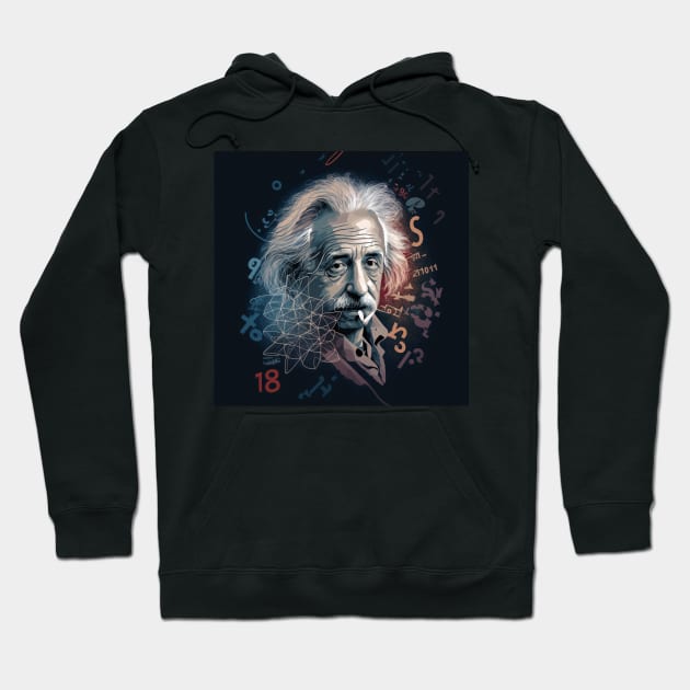 Albert Einstein E=mc2 design, Hoodie by Buff Geeks Art